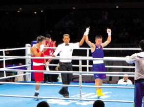 曲靖拳手山俊亚运会摘铜 拳击运动赛事组织的成功典范